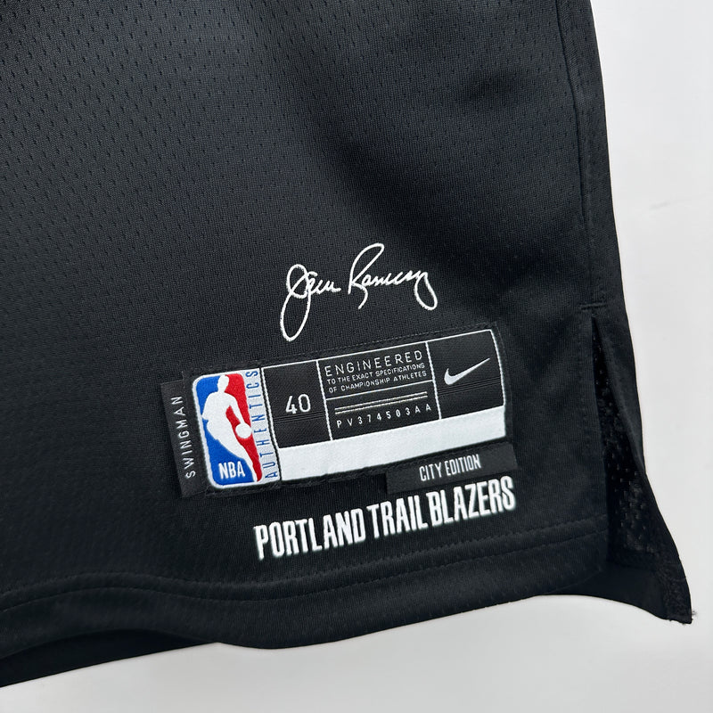 Regata Portland Trail Blazers Preta Swingman 2023/24 - City Edition