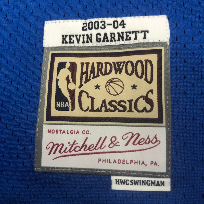 Regata Minnesota Timberwolves Kevin Garnett Azul 2003/04 - Hardwood Classics