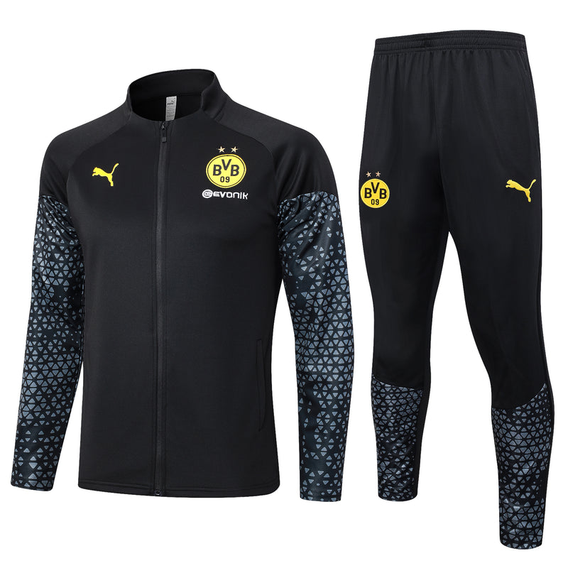 Agasalho Treino Borussia Dortmund Preto 23/24 - Masculino