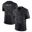 Camisa Carolina Panthers Nike Retired Player RFLCTV Limited - Preta