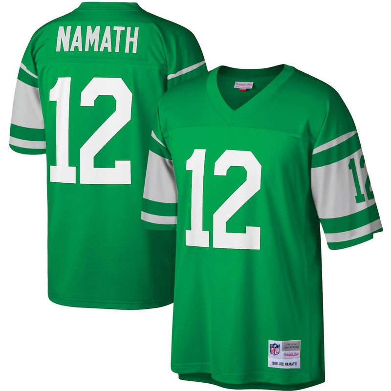 Camisa Joe Namath New York Jets Mitchell &Ness Legacy Replica - Verde/Branca