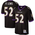 Camisa Ray Lewis Baltimore Ravens Mitchell & Ness Legacy Replica - Preta/Roxa