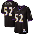 Camisa Ray Lewis Baltimore Ravens Mitchell & Ness Legacy Replica - Preta/Roxa
