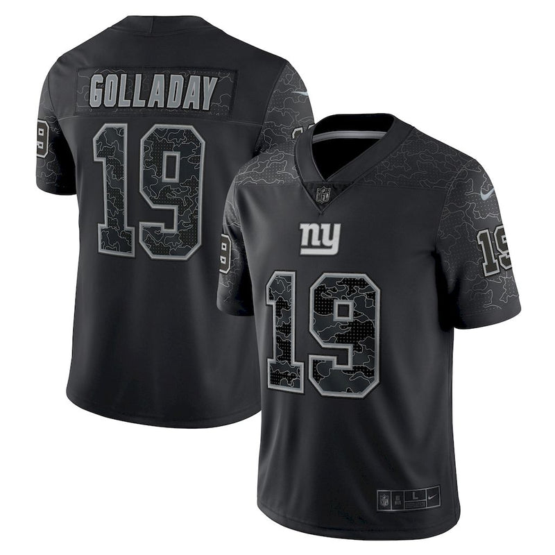 Camisa New York Giants Nike Black Retired Player RFLCTV Limited - Preta