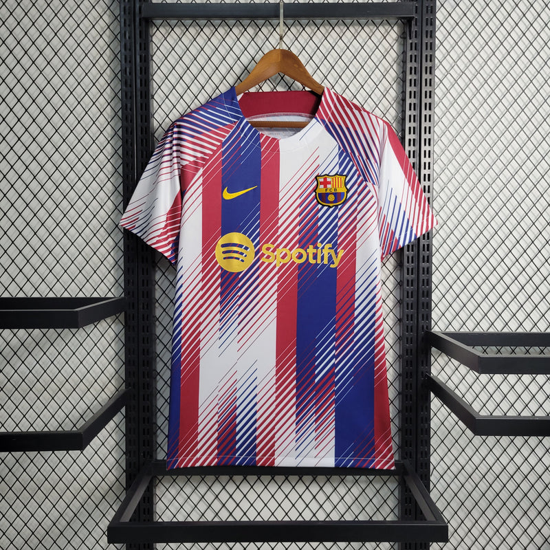 Camisa Pré-Jogo Barcelona 2023/24 Torcedor - Masculina