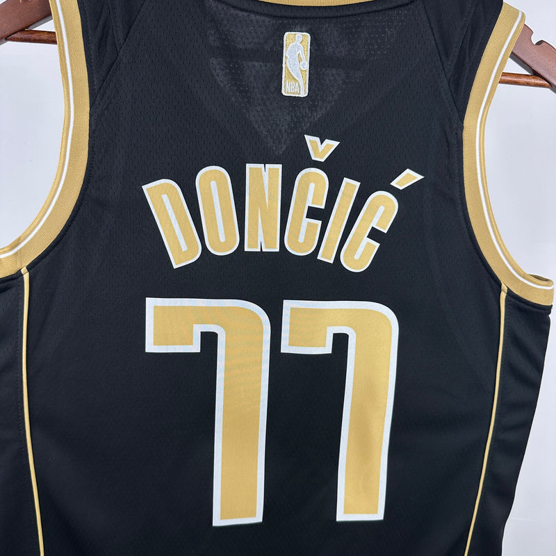 Regata Dallas Mavericks Preta e Dourado 2024/25 - Select Series