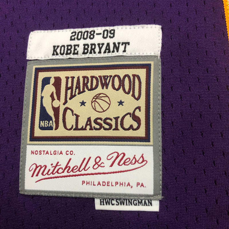 Regata Los Angeles Lakers Kobe Bryant Roxa 2008/09 - Hardwood Classics