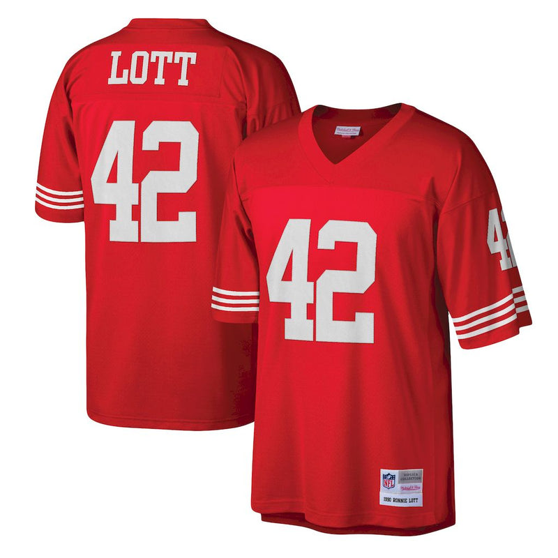 Camisa San Francisco 49ers Mitchell & Ness Legacy Replica 1990 - Vermelho Scarlet