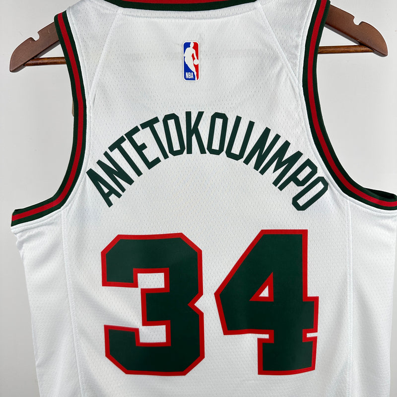 Regata Milwaukee Bucks Branca Swingman 2017/18 - Classic Edition