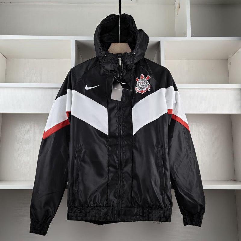 Corta vento Corinthians 2024 - Branco e Preto