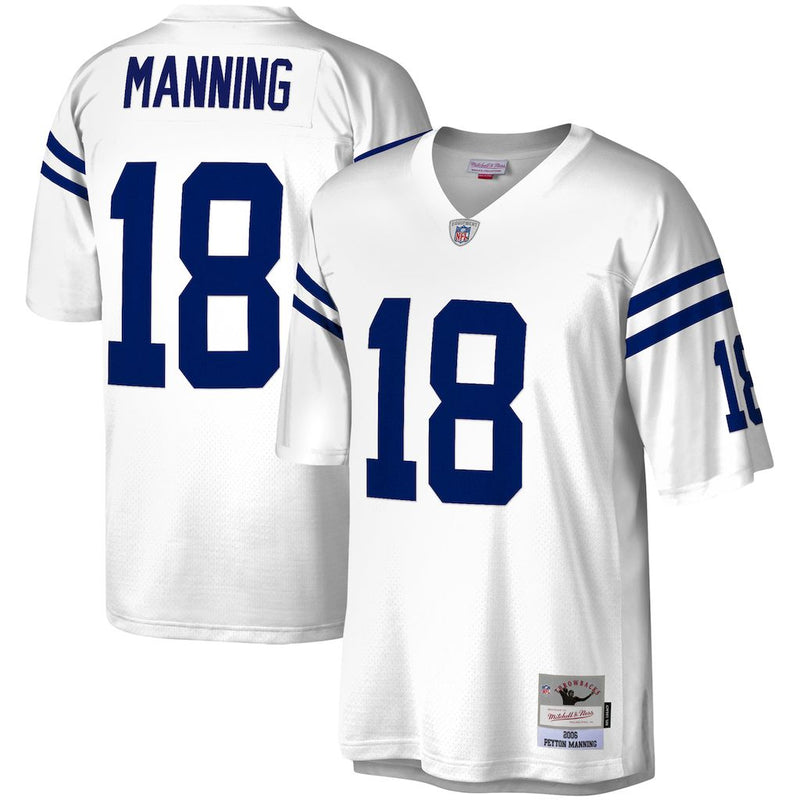 Camisa Peyton Manning Indianapolis Colts Mitchell & Ness Legacy Replica - Branco