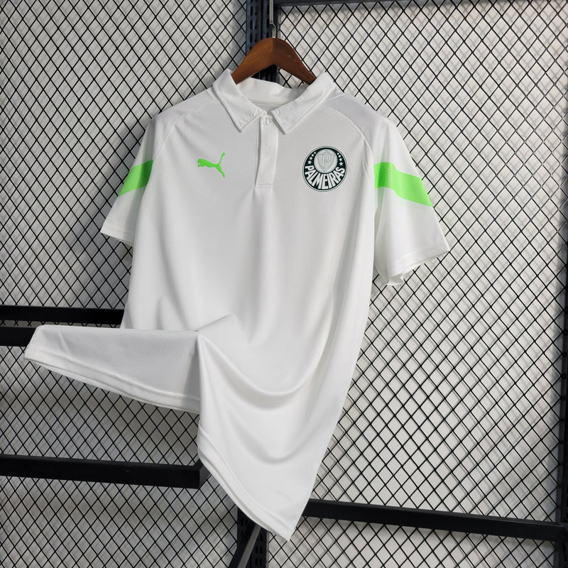 Camisa Polo Treino Palmeiras Branca 2023/24 - Masculina