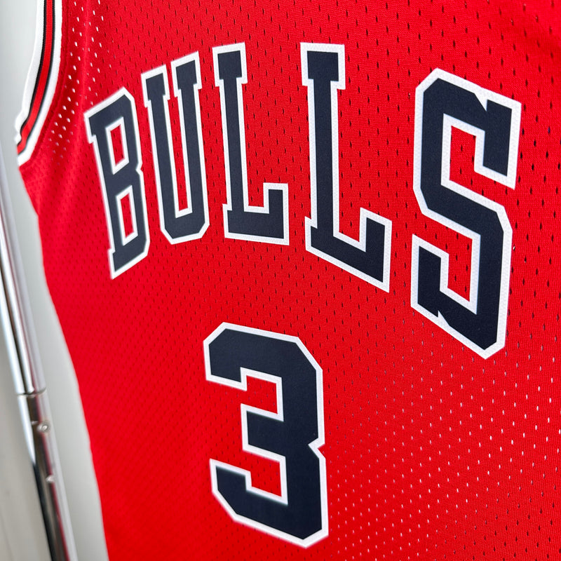 Regata Chicago Bulls Dwyane Wade Vermelha 2016/17 - Hardwood Classics