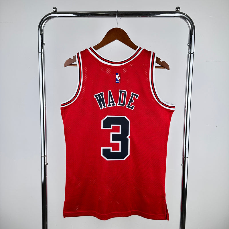 Regata Chicago Bulls Dwyane Wade Vermelha 2016/17 - Hardwood Classics