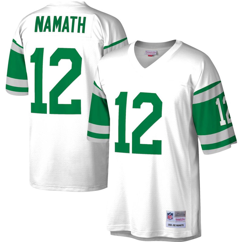 Camisa Joe Namath New York Jets Mitchell &Ness Legacy Replica - Verde/Branca