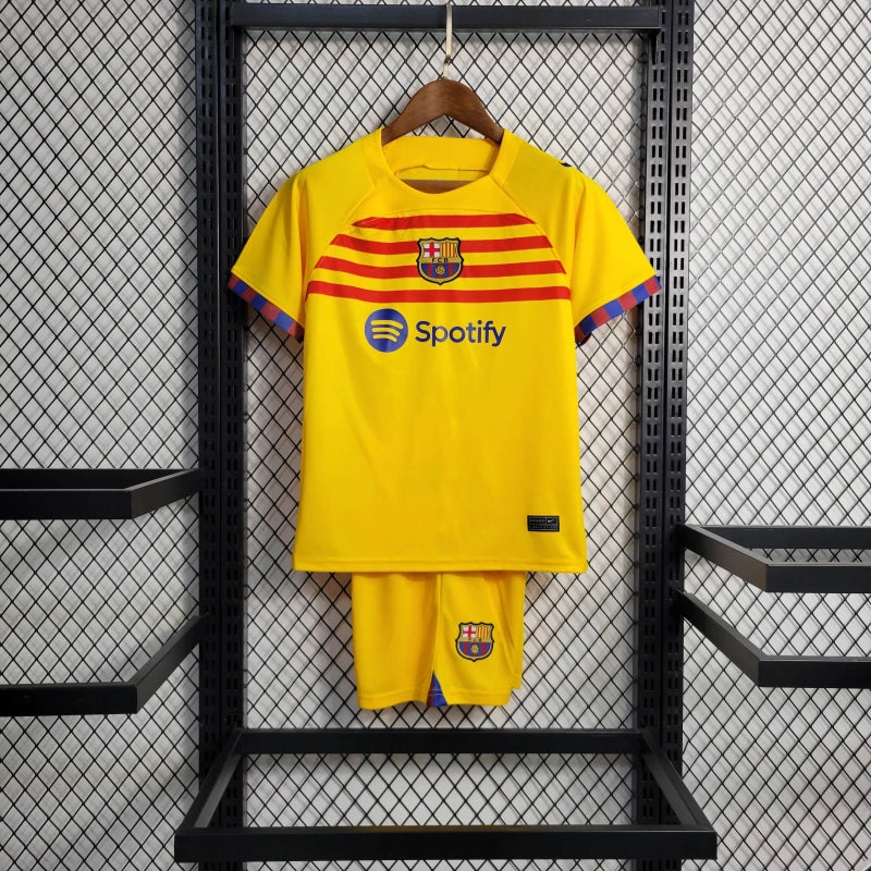 Conjunto Infantil 4 Barcelona 2023/24 - Unissex