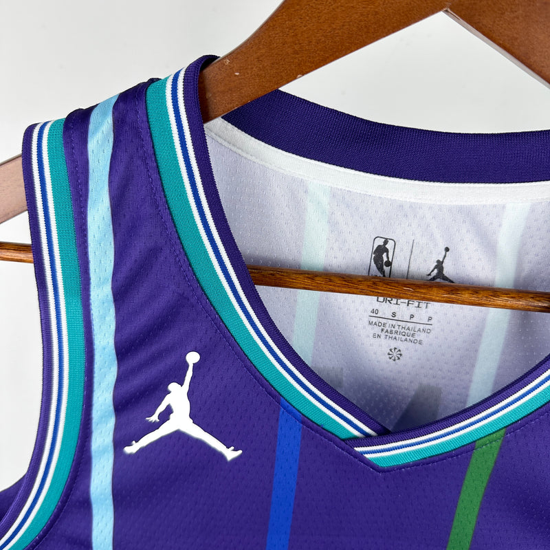Regata Charlotte Hornets Roxa 2019/20 - Hardwood Classics