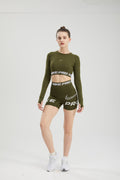 Conjunto Cropped e Short NIKE PRO- Feminino