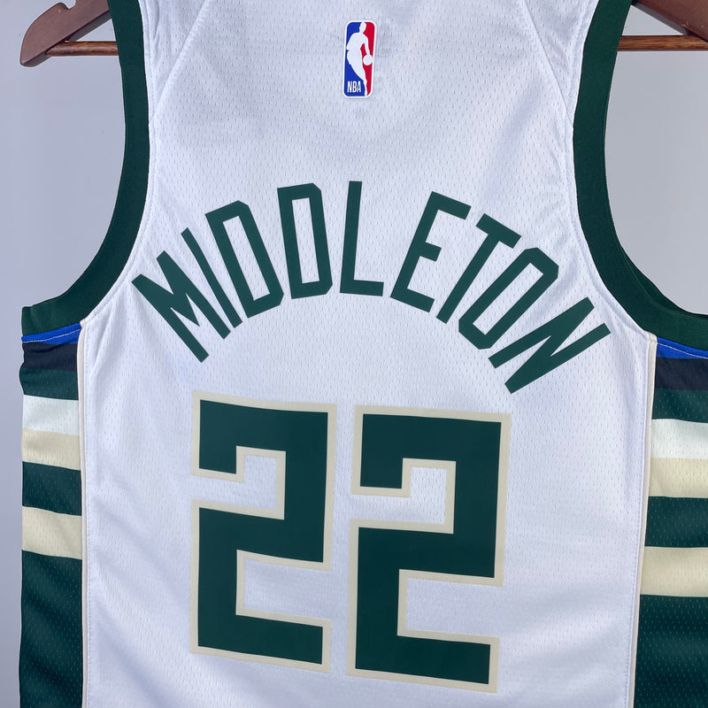 Regata Milwaukee Bucks Branca Swingman 2023/24 - Association Edition