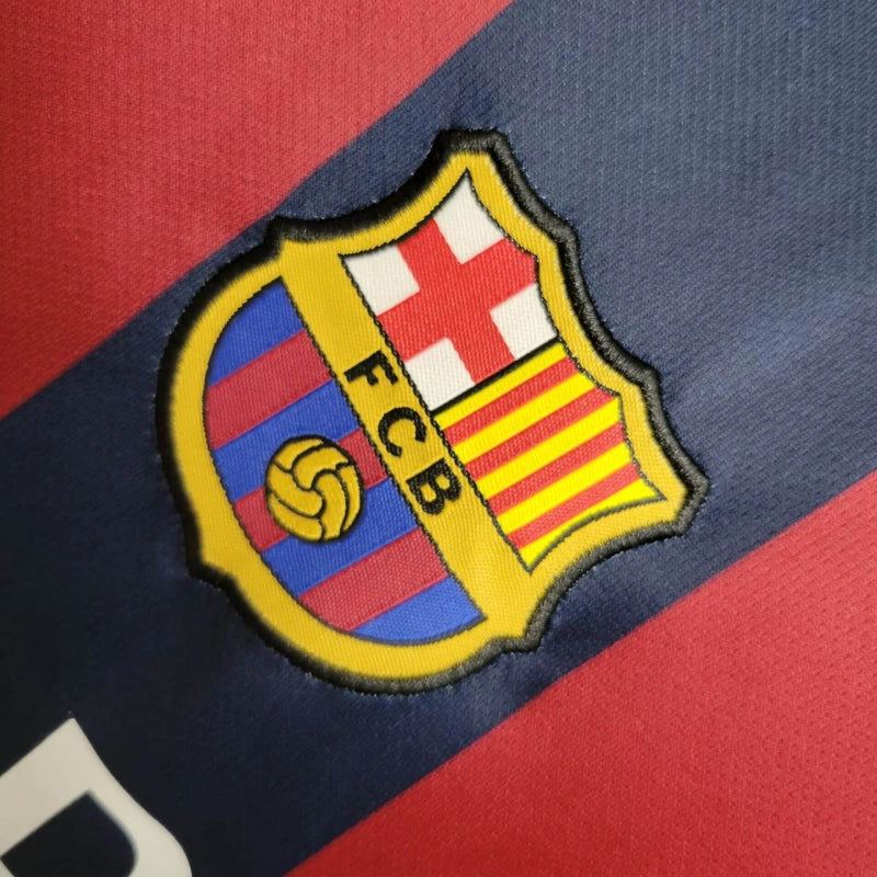Conjunto Infantil Barcelona Retrô 2014/15 - Unissex