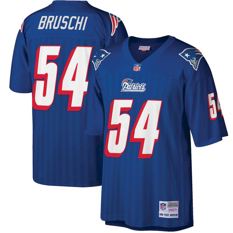 Camisa New England Patriots Mitchell & Ness Legacy Replica 1996 - Azul Royal