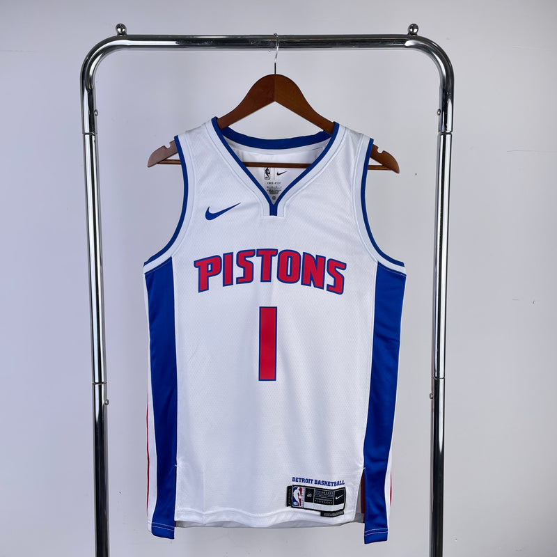 Regata Detroit Pistons Branca Swingman - Association Edition