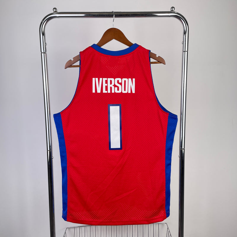 Regata Detroit Pistons Vermelha Swingman 2008/09 - Hardwood Classics