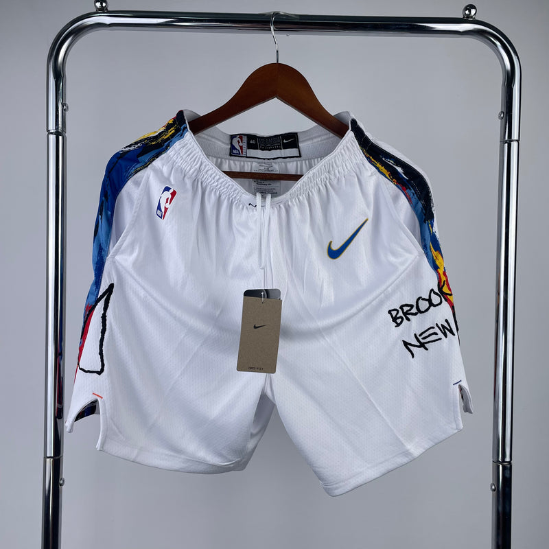 Bermuda Brooklyn Nets Branco 2022/23 City Edition Swingman