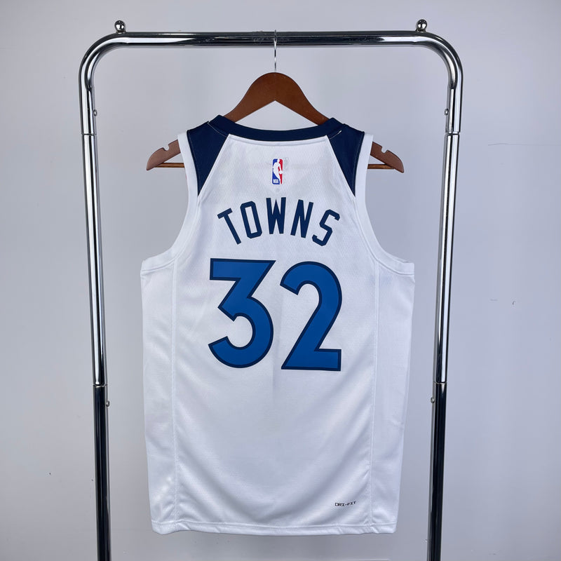 Regata Minnesota Timberwolves Branca Swingman - Association Edition