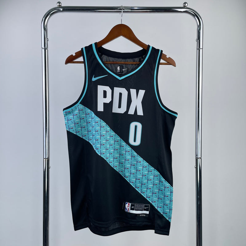 Regata Portland Trail Blazers Preta Swingman 2022/23 - City Edition