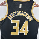 Regata Milwaukee Bucks Giannis Antetokounmpo Preta 2024/25 - Select Series