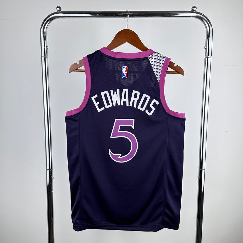 Regata Minnesota Timberwolves Roxa Swingman 2021/22 - City Edition
