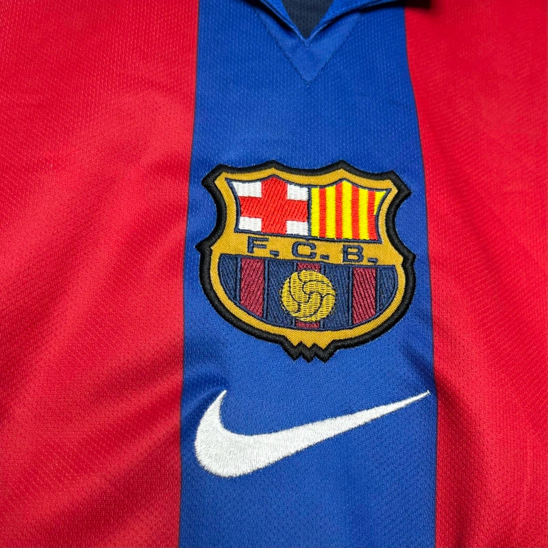 Camisa 1 Barcelona Retrô 2001/02 - Masculina