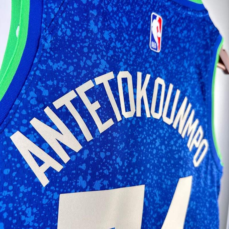 Regata Milwaukee Bucks Azul Swingman 2023/24 - City Edition
