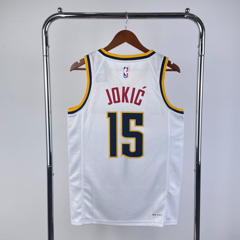 Regata Denver Nuggets Branca Swingman 2023/24 - Association Edition