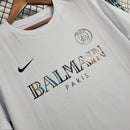 Camisa Edição Exclusiva Paris Saint Germain x Balmain Paris Branca 2023 - Masculina