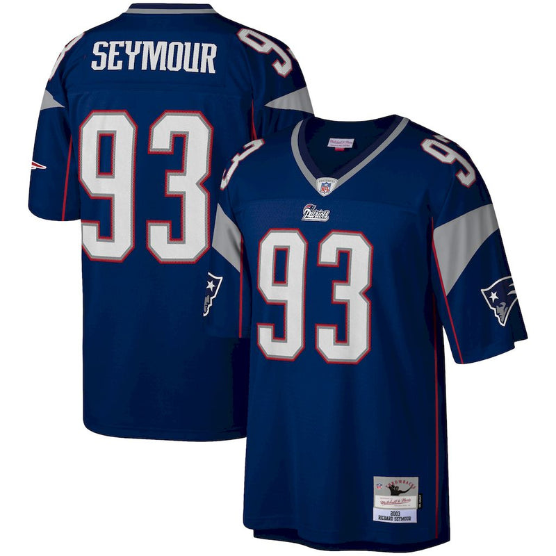 Camisa New England Patriots Mitchell & Ness Legacy Replica - Azul Navy