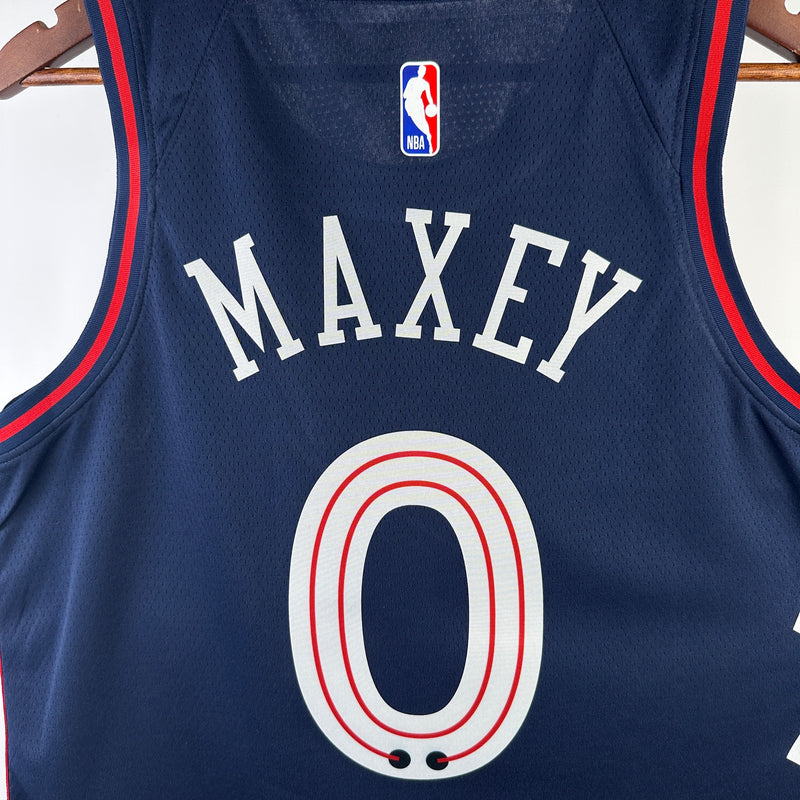 Regata Philadelphia 76ers Preta - City Edition