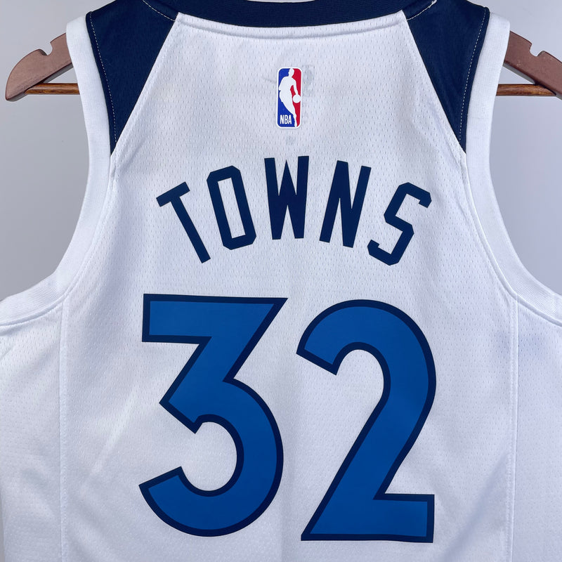 Regata Minnesota Timberwolves Branca Swingman - Association Edition