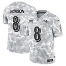 Camisa Lamar Jackson Baltimore Ravens Nike Salute to Service Limited - Arctic Camo