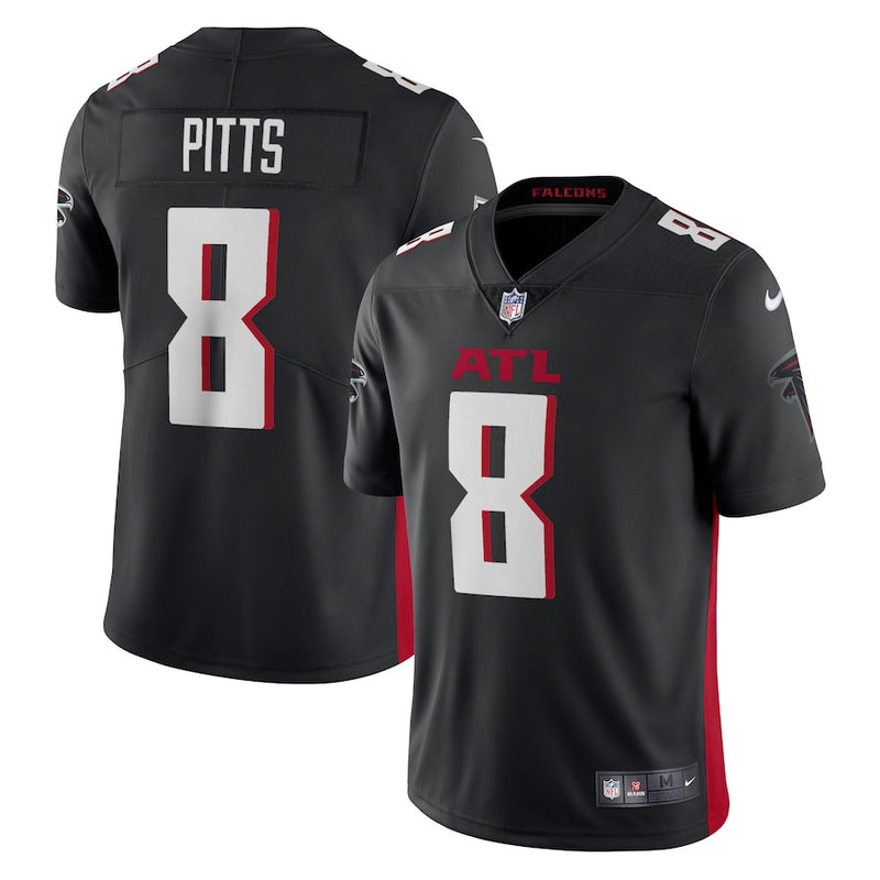 Camisa Kyle Pitts Atlanta Falcons Nike Vapor Limited - Preta/Vermelho