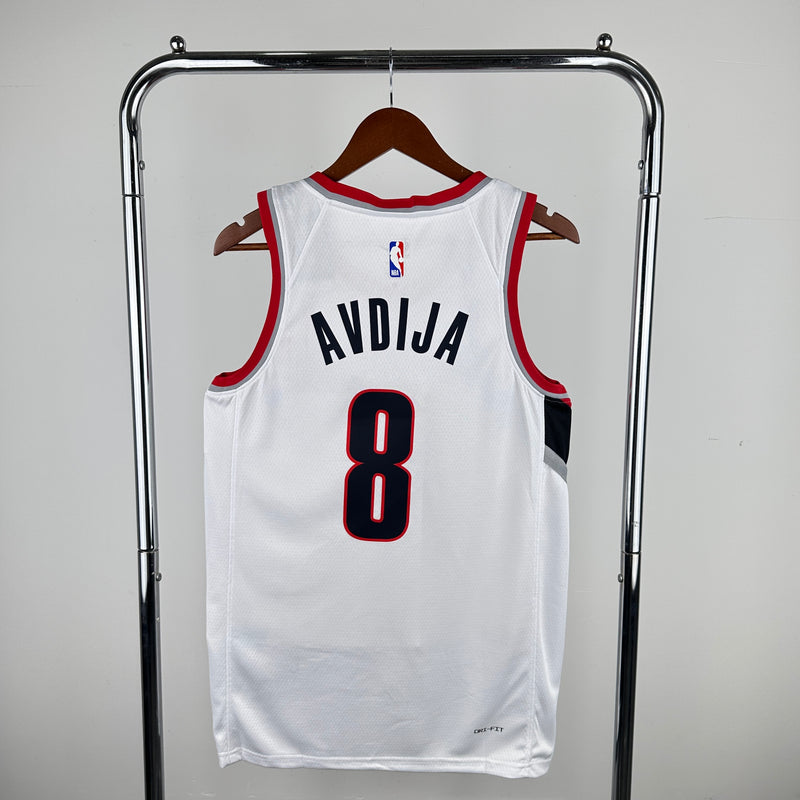 Regata Portland Trail Blazers Branca Swingman 2020/21 - Association Edition