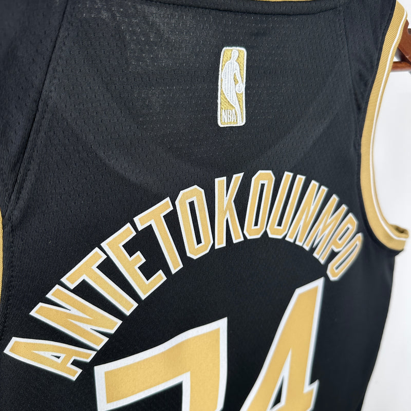 Regata Milwaukee Bucks Giannis Antetokounmpo Preta 2024/25 - Select Series