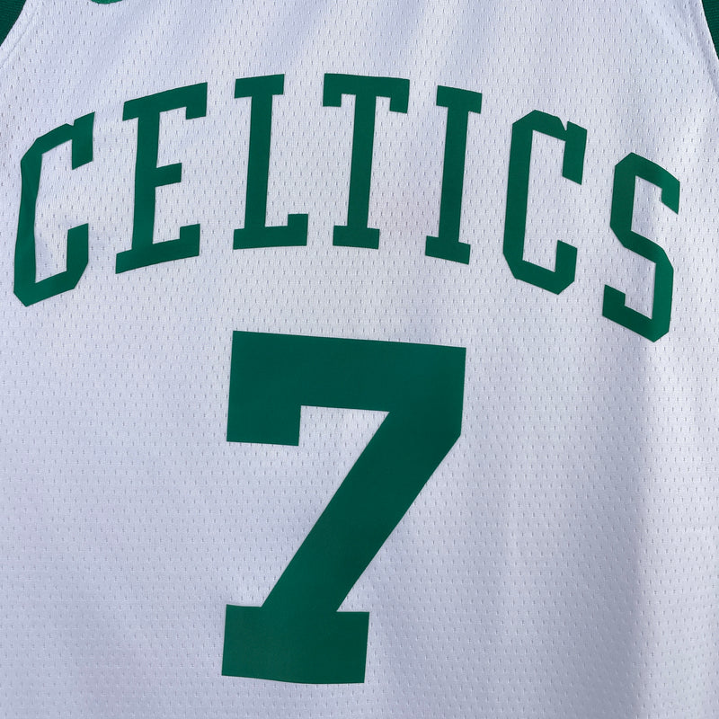 Regata Boston Celtics Branca Swingman - Classic Edition Jaylen Brown