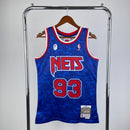 Regata BAPE x Mitchell & Ness Azul Brooklyn Nets ABC Basketball Swingman 1993 - Hardwood Classics