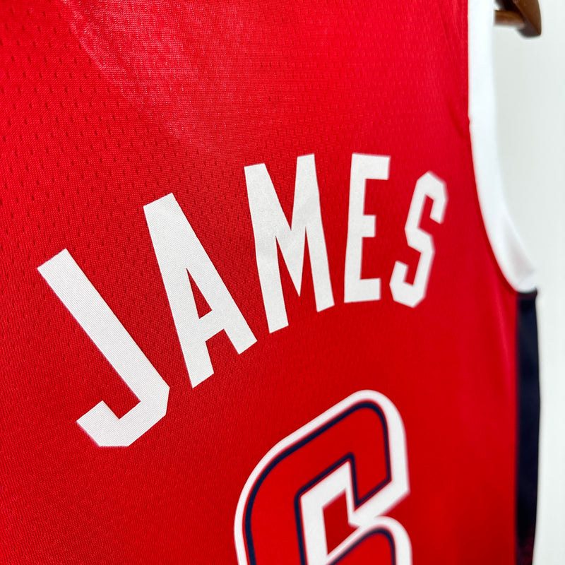 Regata USA Basketball Vermelha Swingman Olympics 2024