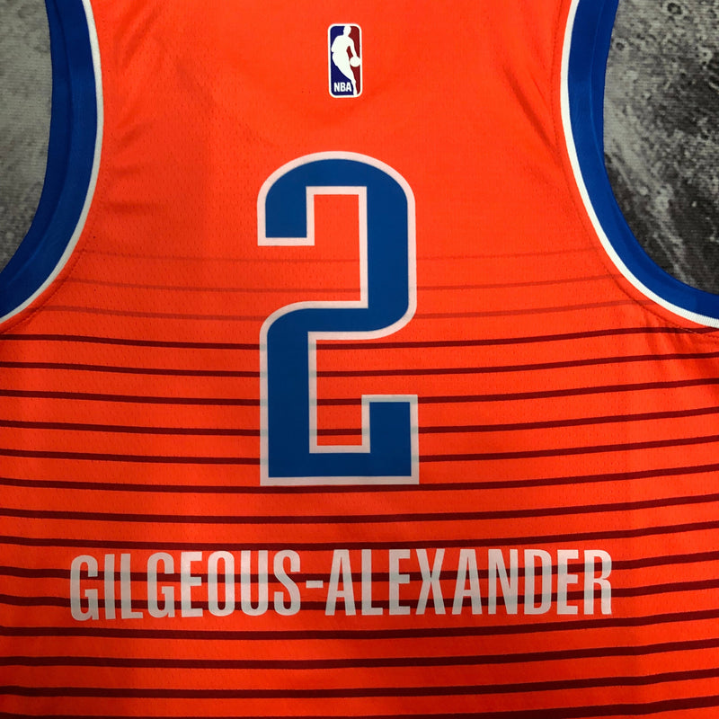 Regata Oklahoma City Thunder Laranja Swingman 2022/23 - Statement Edition