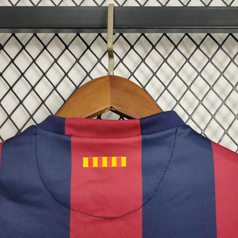 Conjunto Infantil Barcelona Retrô 2014/15 - Unissex