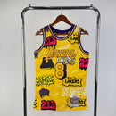 Regata Los Angeles Lakers Kobe Bryant Slap Sticker Amarela 1996/97 - Hardwood Classics