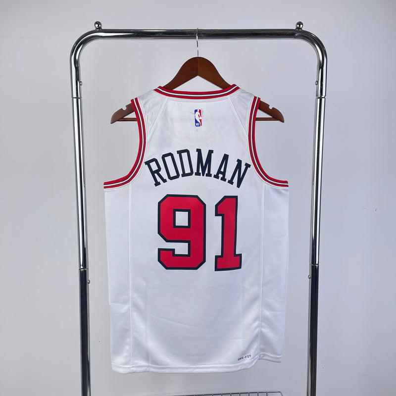 Regata Chicago Bulls Branca Swingman - Association Edition
